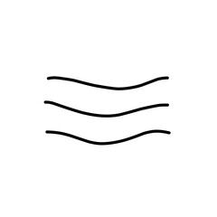 Wavy line vector