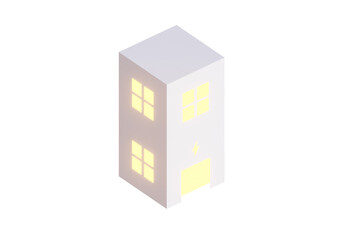 Sustainable City Powered by Solar Panels and Wind Turbines - 3D render