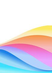 color gradient shapes portrait background