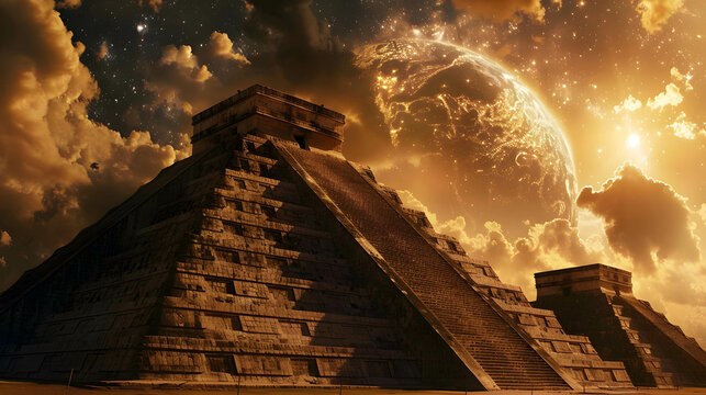 Aztec Pyramid Under Astronomical Alignment..