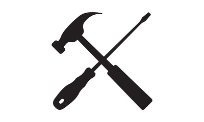 Shovel icon vector design stock illustration-the hammer Calligraphy t shirt design, card, flyer, Hand drawn lettering phrase, svg Files for Cutting Cricut and Silhouette, EPS 10