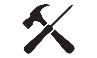 Shovel icon vector design stock illustration-the hammer Calligraphy t shirt design, card, flyer, Hand drawn lettering phrase, svg Files for Cutting Cricut and Silhouette, EPS 10