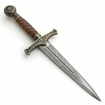 medieval dagger knife clean background