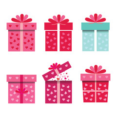 Valentine's Day colorful gift box set with ribbon for  valentine present  surprise box, Day gift box with ribbon for  black Friday, valentines, Christmas, mother's day and birth day present  surprise 