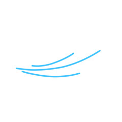 Wind blow line icon vector
