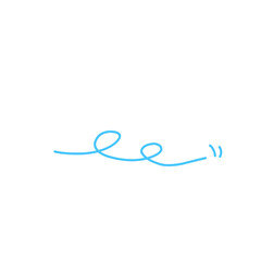 Wind blow line icon vector