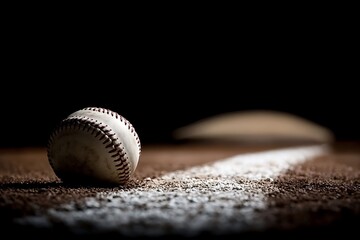 Baseball On The Pitchers Mound