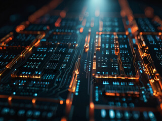Highlighting cybersecurity importance with a tech information background.