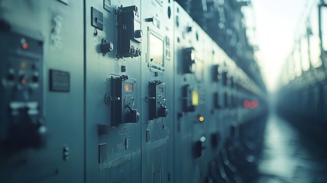 Industrial Power Control Panel Energy System Electrical Equipment Factory Technology