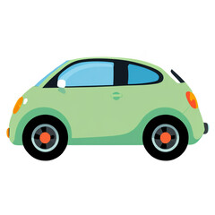 Minimal car cartoon Transparent Background