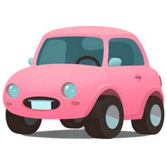 Minimal car cartoon Transparent Background