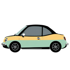 Minimal car cartoon Transparent Background