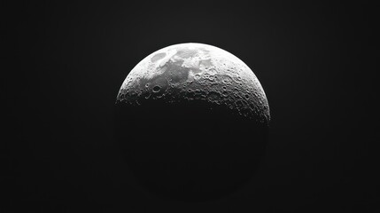 Photo of moon on a dark background