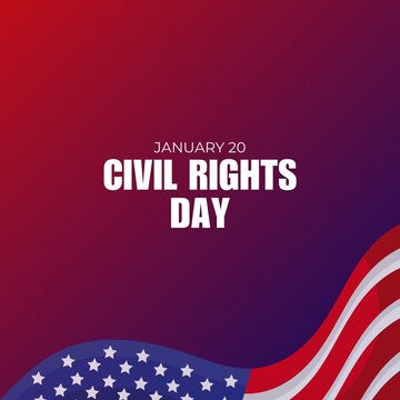 This illustration design is perfect for celebrating Civil Rights Day on January. It can also be used for graphic resources for social media post.