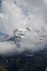 clouds over the Alpen mountains 