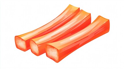 Crab Stick Icon Transparent Vector Isolated © Axel