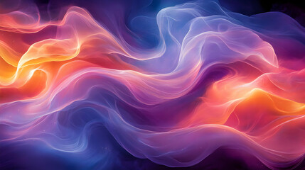 Obraz premium Abstract Spiritual Flow concept as Soft abstract depiction of spiritual flow connecting various religions World Religion Day digital art in Photo Stock Concept 