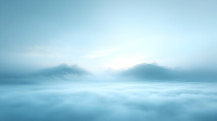 Blue Monday Plain Calm concept as Plain calm background with soft blue tones creating a peaceful and subdued atmosphere representing Blue Monday copy space for text. in  Photo Stock  Concept 