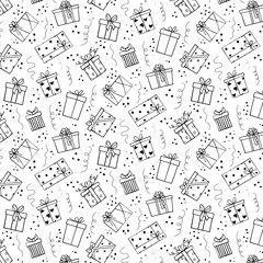 Black and White Presents Seamless