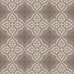 Damask refers to woven fabric with floral or geometric patterns created from a special weave that creates a distinctive pattern on the fabric. This weaving uses a technique of using multi-colored yarn