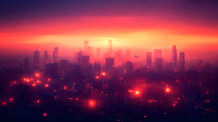 Bokeh Community Engagement concept as Bokeh digital art background with soft glowing lights representing active community engagement and interaction ideal for advertisements with copy space. in  Photo