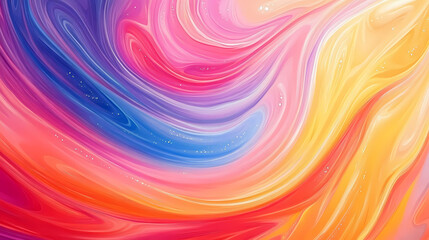Obraz premium Vivid abstract swirls of colorful energy in space. Chroma. Illustration
