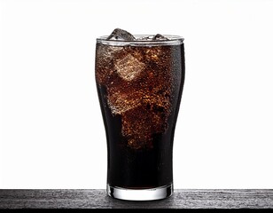 black soda isolated on white background