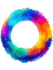 Color flash vibrant, circle icon