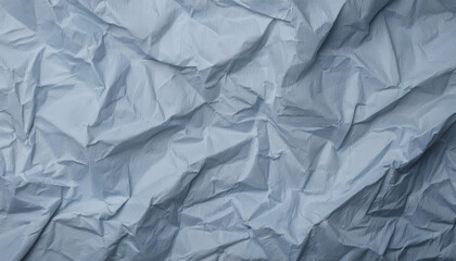 Obraz premium Crumpled Light Blue Paper Texture Background Design Craft Abstract