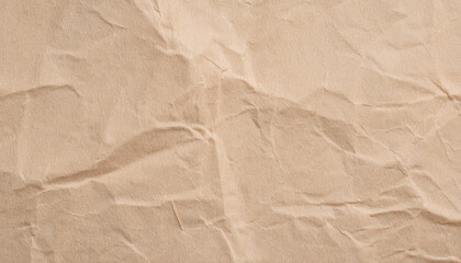 Crumpled Brown Paper Texture Background Craft Packaging Design