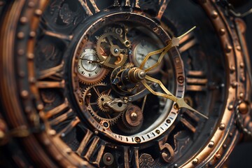Fototapeta premium old watch mechanism