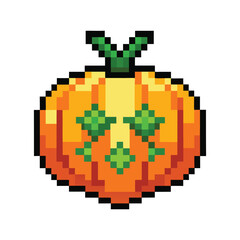 Obraz premium Unique gaming pixel art vegetable fruits vector art design