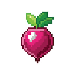 unique gaming pixel art vegetable and fruits vector art design