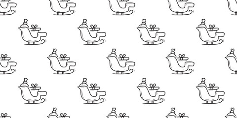 Obraz premium A lot of gift for the New Year. Seamless pattern with gifts. Pattern for gift wrapping. New Year's gift. Gift box with a red bow.
