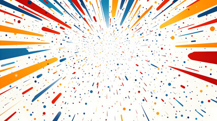 Reyes Magos Soaring Starburst Vector concept as Vector illustration of a starburst pattern flying upwards symbolizing the magic and guidance of Reyes Magos isolated on white ideal for infographics and