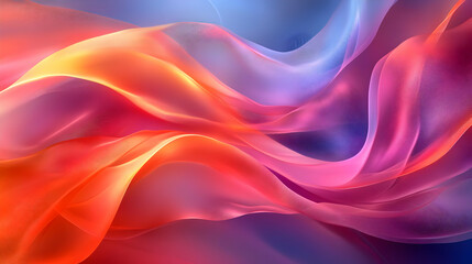 Obraz premium Soft Abstract Community Connection concept as Soft abstract digital art depicting community connections with intertwining lines and soft colors symbolizing relationships and networking with ample copy