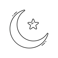 Chand raat vector icon