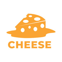 cheese flat minimalist logo design