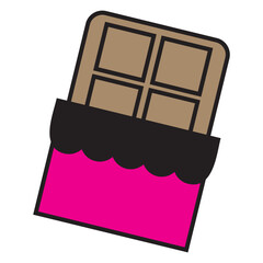 chocolate bar icon vector

