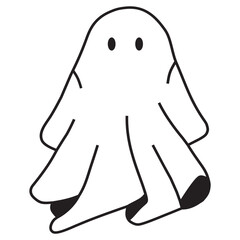 ghost icon vector

