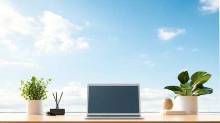 A window with a view of trees and windmills