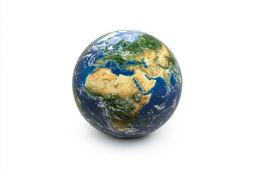 Fototapeta premium 3D representation of Earth highlighting continents and oceans