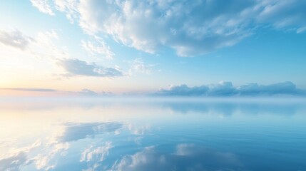 Obraz premium The sky is blue and the sun is setting