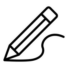 Drawing icon. Vector line icon