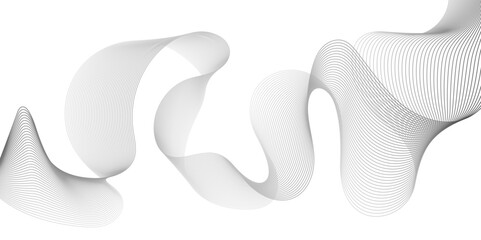 Multicolor gradient wave lines vector background, twisted curve lines and blend effect, frequency sound wave lines, 3d contour line patterned background illustration.	