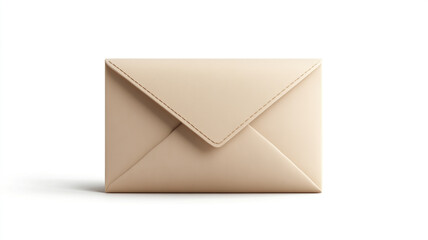 beige envelope icon isolated on a white background