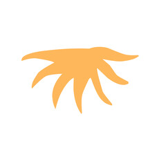 Hand drawn sun icon and symbol