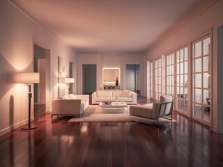 Fototapeta premium luxury apartment suite lounge
