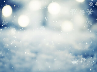 Fototapeta premium winter background christmas new year bokeh