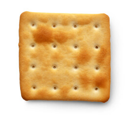 Square cookie isolated on white